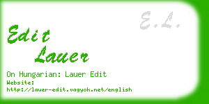 edit lauer business card